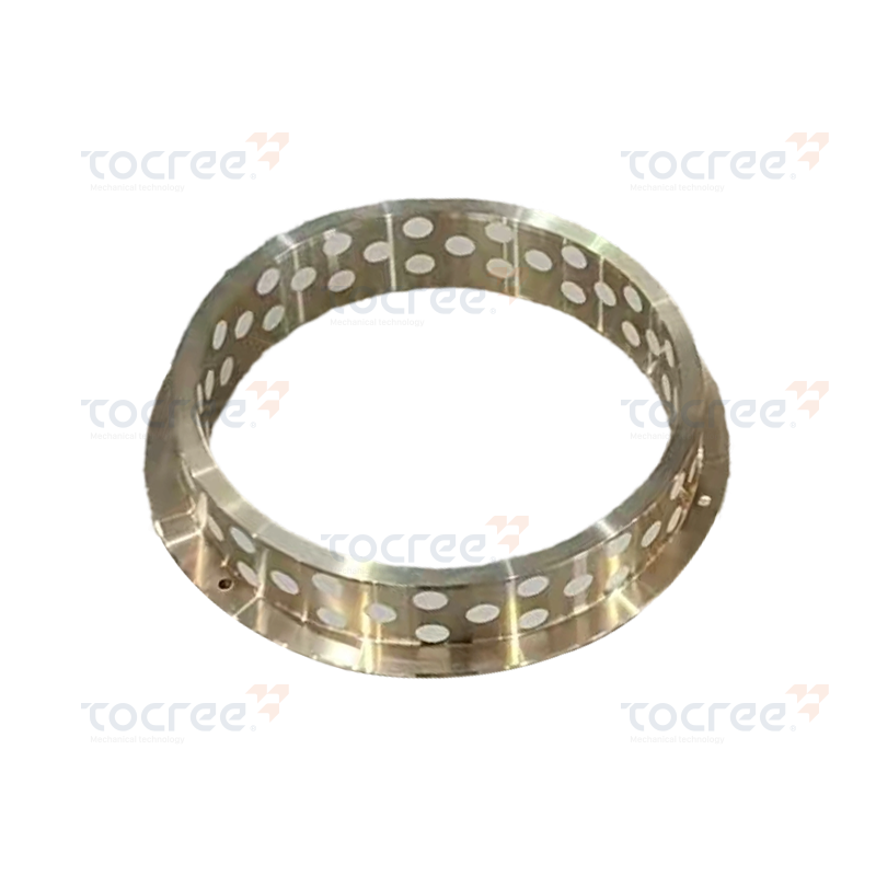 Ống lót bằng đồng tự bôi trơn nhúng PTFE với mặt bích đơn